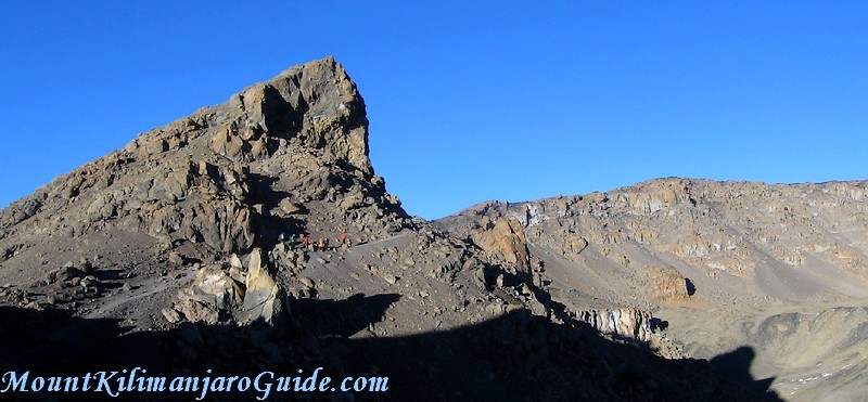 Kilimanjaro crater rim between Gilman's Point and Stella Point