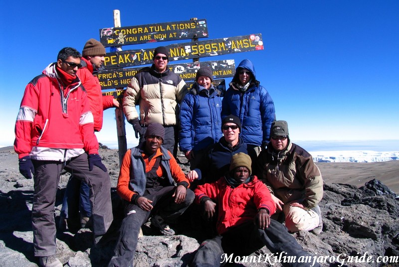 Reaching the summit of Kilimanjaro