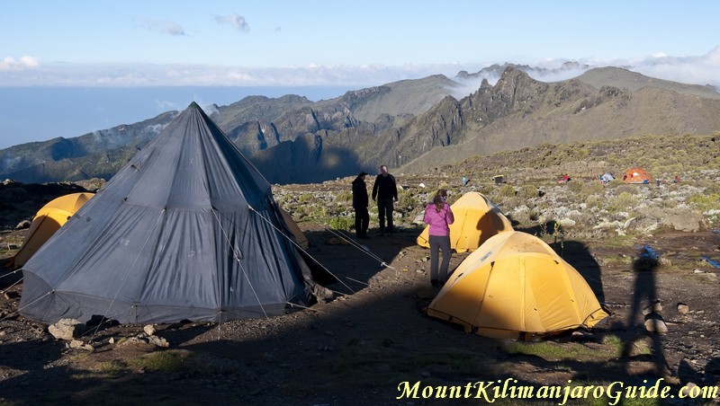 Camping on the Machame Route