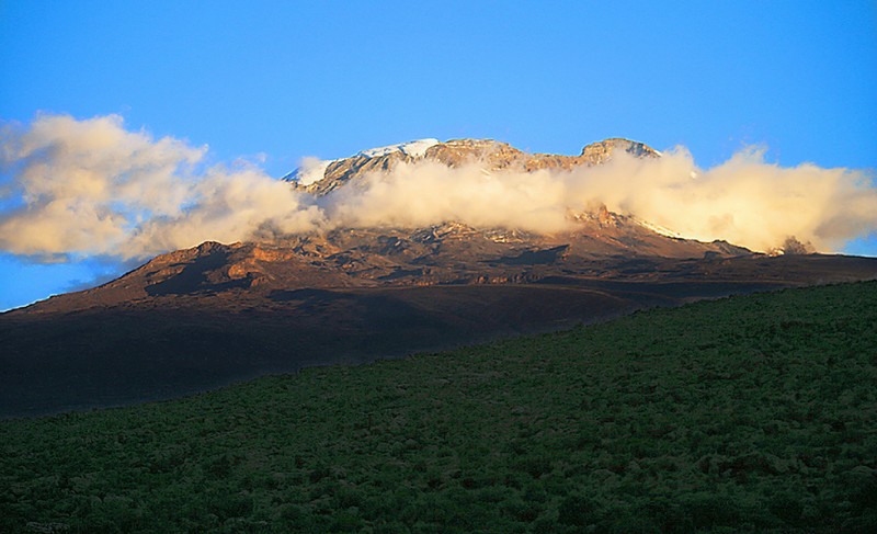 View of Kibo from Shira Plateau