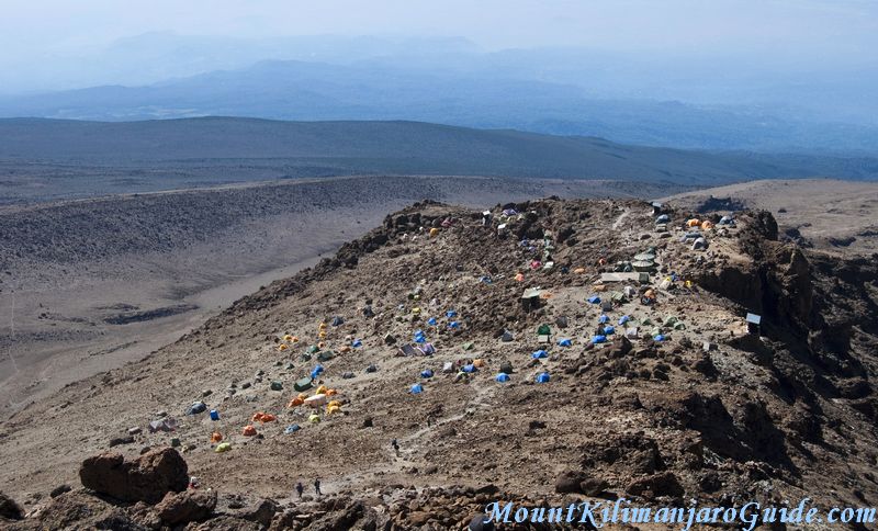 Barafu Camp seen from above