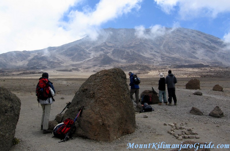 Rest point before reaching the Kibo Huts