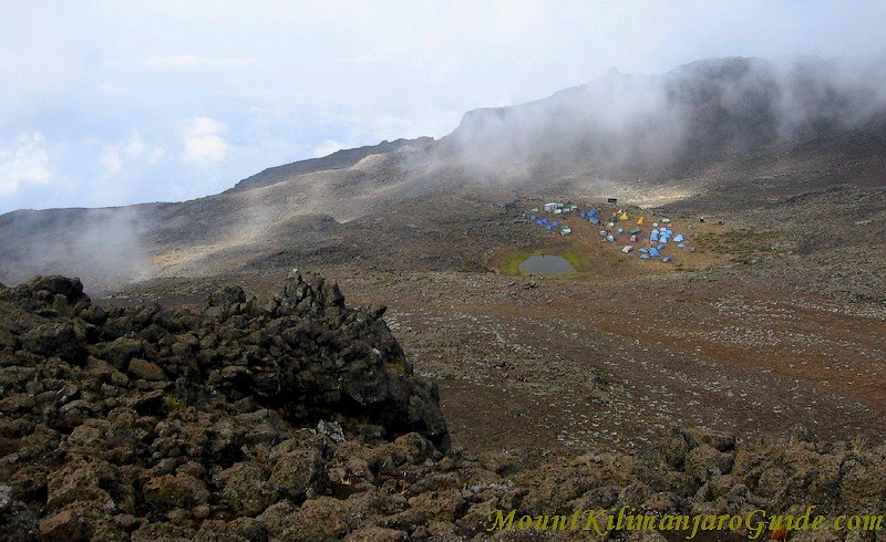 Mawenzi Tarn Camp from above